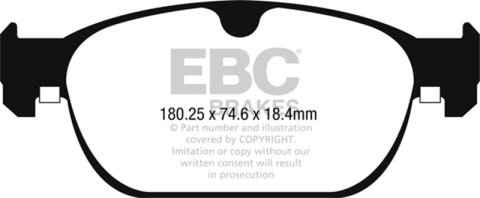 EBC S20 Brake Pad and Rotor Kit (1x ebcUD1865, 1x ebcRK2017, 1x ebcRK2018, 1x ebcUD1821)