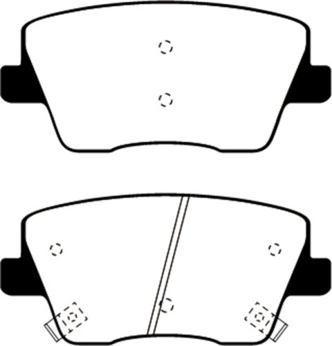 EBC S20 Brake Pad and Rotor Kit (1x ebcUD2211, 1x ebcUD2212, 1x ebcRK2236, 1x ebcRK2201)