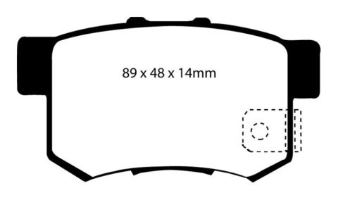EBC S13 Brake Pad and Rotor Kit (1x ebcRK7754, 1x ebcDP41193R)