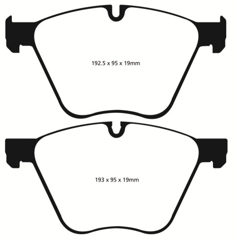 EBC S12 Brake Pad and Rotor Kit (1x ebcRK1595RX, 1x ebcDP32007C)
