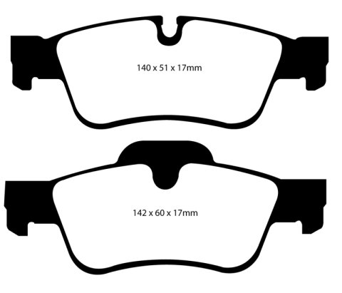 EBC S13 Brake Pad and Rotor Kit (1x ebcDP41593R, 1x ebcRK7639S)