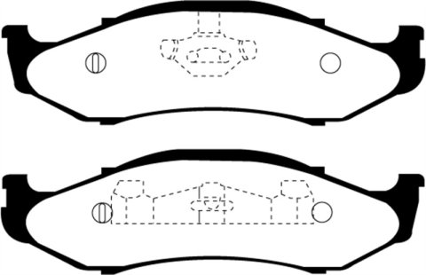 EBC S3 Brake Pad and Rotor Kit (1x ebcDP61255, 1x ebcGD1256)