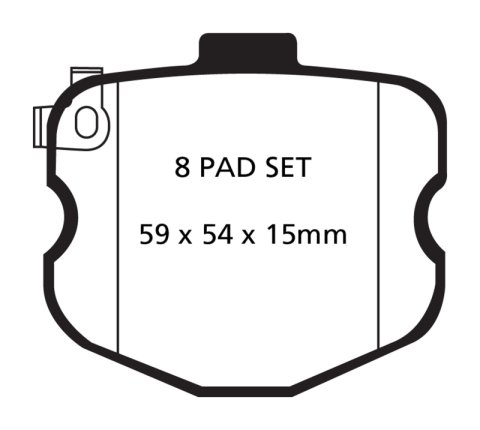 EBC S5 Brake Pad and Rotor Kit (1x ebcGD7450, 1x ebcDP41771/4R)