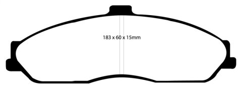 EBC S6 Brake Pad and Rotor Kit (1x ebcDP51162NDX, 1x ebcGD7263)