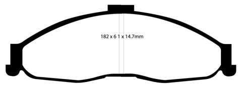 EBC S6 Brake Pad and Rotor Kit (1x ebcGD7005, 1x ebcDP51239NDX)