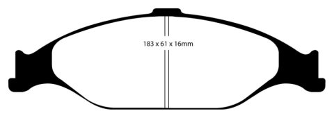 EBC S6 Brake Pad and Rotor Kit (1x ebcGD7020, 1x ebcDP51242NDX)