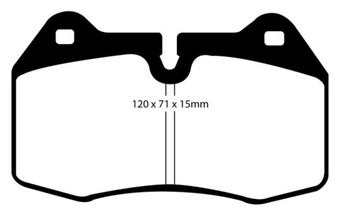 EBC S6 Brake Pad and Rotor Kit (1x ebcDP51644NDX, 1x ebcGD7122)
