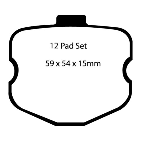EBC S6 Brake Pad and Rotor Kit (1x ebcDP51771NDX, 1x ebcGD7364)