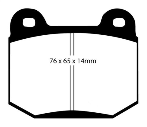 EBC S12 Brake Pad and Rotor Kit (1x ebcDP31537C, 1x ebcRK7839)