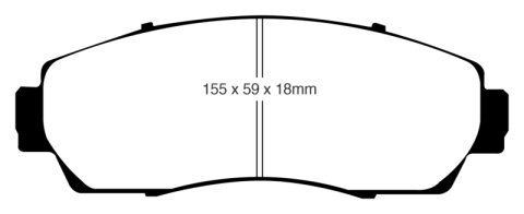 EBC S1 Brake Pad and Rotor Kit (1x ebcUD1089, 1x ebcRK7857)