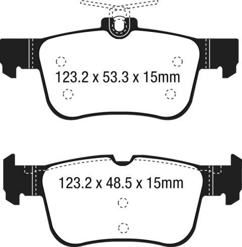 EBC S20 Brake Pad and Rotor Kit (1x ebcRK2031, 1x ebcUD1833, 1x ebcUD2300, 1x ebcRK7870)