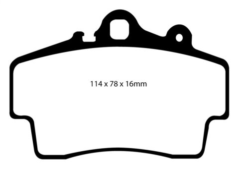 EBC S5 Brake Pad and Rotor Kit (1x ebcDP41207R, 1x ebcGD1062)