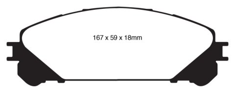 EBC S5 Brake Pad and Rotor Kit (1x ebcDP41837R, 1x ebcGD7873)