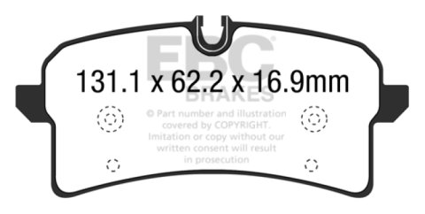 EBC S5 Brake Pad and Rotor Kit (1x ebcDP42204R, 1x ebcGD2058)