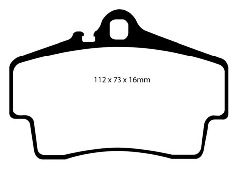 EBC S5 Brake Pad and Rotor Kit (1x ebcDP41208R, 1x ebcGD1063)
