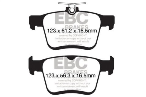 EBC S5 Brake Pad and Rotor Kit (1x ebcDP42153R, 1x ebcGD7422)