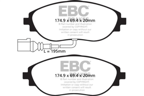 EBC S5 Brake Pad and Rotor Kit (1x ebcGD7612, 1x ebcDP42127R)
