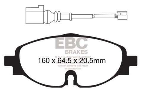 EBC S5 Brake Pad and Rotor Kit (1x ebcGD1386, 1x ebcDP42150R)