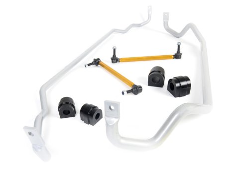 Whiteline 05-13 BMW 1 Series/3 Series Front & Rear Sway Bar Kit (1x whlBBF43, 1x whlBBR44, 1x whlKLC154)