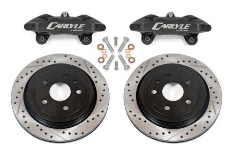 BMR 10-15 Chevrolet Camaro 15in Conversion Kit w/ Drilled & Slotted & Black Calipers (1x bmrRSK359, 1x bmrDBK352)