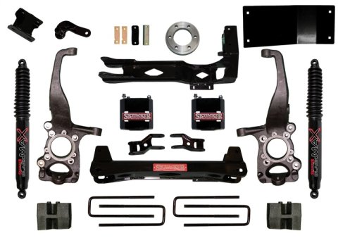 Skyjacker 6"KT 15 F150 4WD SPACER,BLK (1x skyF1560BB, 1x skyF15461A)