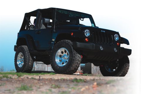 Skyjacker 4" KIT 07-09 JEEP JK / RED (1x skyJK401CR, 1x skyJK40FRCR)