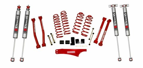Skyjacker 2.5-3.5"KT,07>JK RED, M95 (1x skyJK25FRCR, 1x skyJK2501CR, 2x skyM9537, 2x skyM9535)