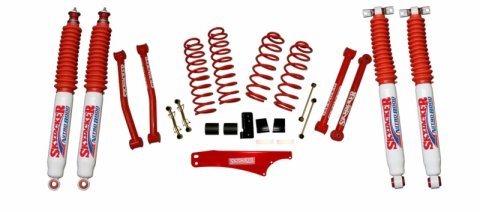 Skyjacker 2.5-3.5"KT,07>JK RED,NITROS (1x skyJK25FRCR, 1x skyJK2501CR, 2x skyN8035, 2x skyN8037)