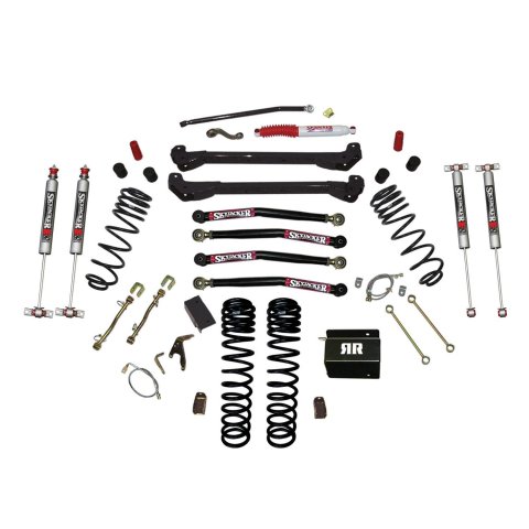 Skyjacker 97-06 Jeep TJ 4in Dual Rate Long Travel Coils Long Arm RR1 Lift Kit w/ M95 Monotube Shocks (Bundled Kit)