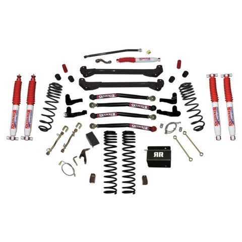 Skyjacker 97-06 Jeep TJ 6in Dual Rate Long Travel Coils Long Arm RR1 Lift Kit w/ Nitro Shocks (Bundled Kit)
