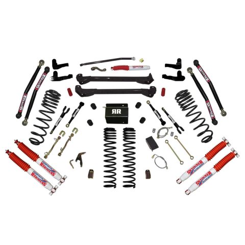 Skyjacker 97-06 Jeep TJ 6in Dual Rate Long Travel Coils Long Arm RR2 Lift Kit w/ Nitro Shocks (Bundled Kit)