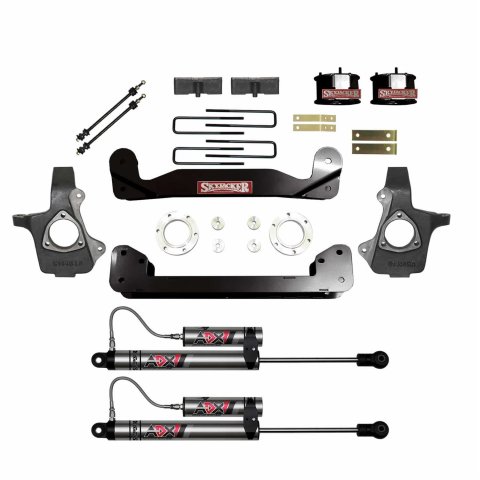 Skyjacker 14-18 GMC Silverado 1500 4in Suspension Lift Kit W/ ADX 2.0 Remote Reservoir Shocks (Bundled Kit)
