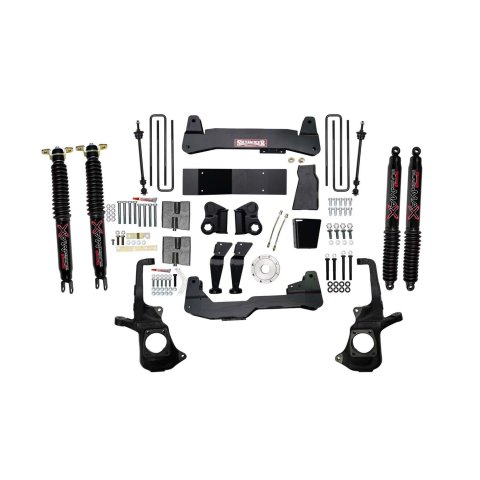 Skyjacker 11-19 GM 2500HD 7 In. Suspension Lift Kit w/Raised Torsion Bar Brackets Black MAX Shocks (Bundled Kit)