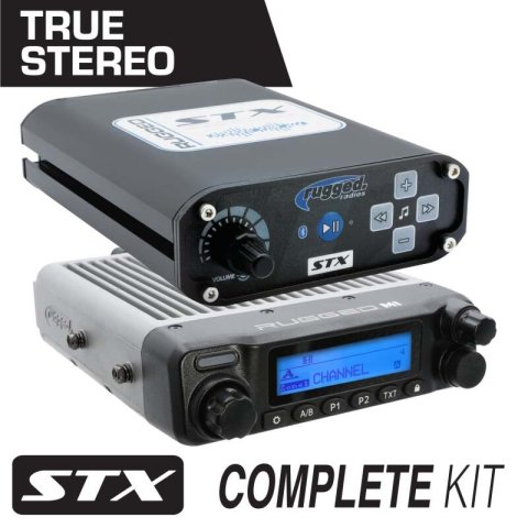 Rugged Radios Polaris Gen Complete Comm Kit w/ BT Inter and 2-Way Radio STX/ M1 VHF Bus Band (1x rgdMCK-STX-2P-M1, 1x rgdMT-GEN-BR-MM-RM)
