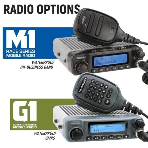 Rugged Radios Honda Pioneer Comp Comm Kit w/ BT 2-Way Radio STX Remote Head Intercom/ G1 GMRS (1x rgdMCK-STX-RS-2P-G1, 1x rgdMT-PIONEER-RM)