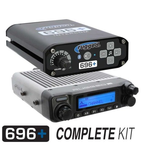 Rugged Radios Can-Am Mav X3 Comp Comm Kit w/ BT 2-Way Radio 696 PLUS / M1 VHF Bus Band / Dash Mount (1x rgdMCK-696-2P-M1, 1x rgdMT-X3-TM-MM-RM)