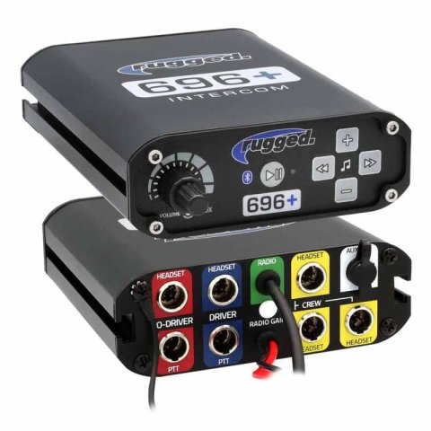 Rugged Radios Polaris RZR XP 1000 Complete Comm Kit with BT Intercom 2-Way Radio 696 Plus / G1 GMRS (1x rgdMCK-696-2P-G1, 1x rgdMT-XP1-MM-RM)