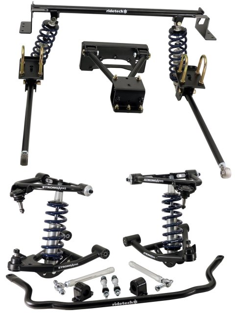 Ridetech 82-03 Chevy S10 S15 Sonoma w/ 7.5in Differential TQ CoilOver System (Bundled Kit)