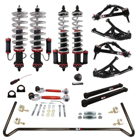 QA1 Level 3 Full Vehicle Drag Racing Suspension Kits DK23-GMB4 Handling Packages, Racing, Coil Springs, Shocks/Struts, Control Arms, Rear Sway Bar, 0-2.000 in. Drop, Buick, Chevy, Olds, Kit