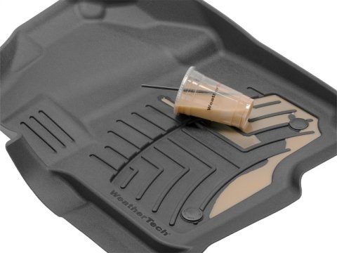 WeatherTech 2017 Ford Super Duty (Super Cab / Crew Cab) Front FloorLiners and Rear 3D Mats - Black (1x wet4410121IM, 1x wet4410122IM)