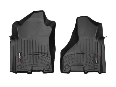 WeatherTech 2019+ RAM 2500/3500 Crew Cab/Mega Cab Front And Rear FloorLiner - Black (1x wet4415451, 1x wet4415452)