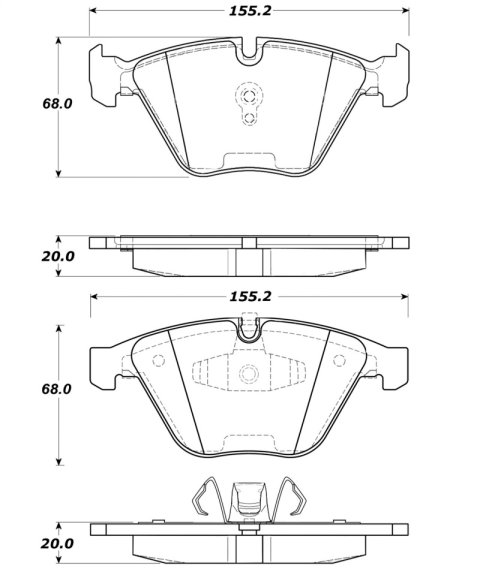 Street Axle Pack Drilled & Slotted, Front (1x sto127.34108L, 1x sto127.34108R, 1x sto308.12600)