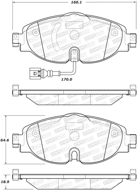 Street Axle Pack Drilled, Front (1x sto308.17600, 1x sto128.33098L, 1x sto128.33098R)