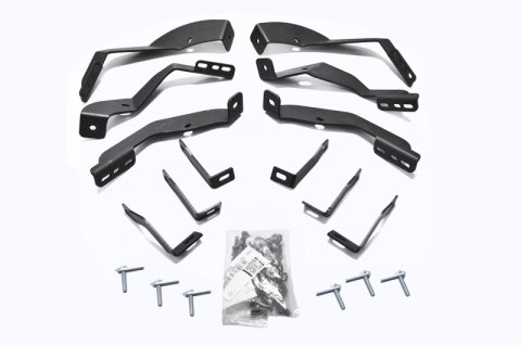 Go Rhino 15-19 Chevy 2500HD 5in OE Xtreme Low Profile Complete Kit w/Sidesteps + Brkts (1x gor650080T, 1x gor6840425)