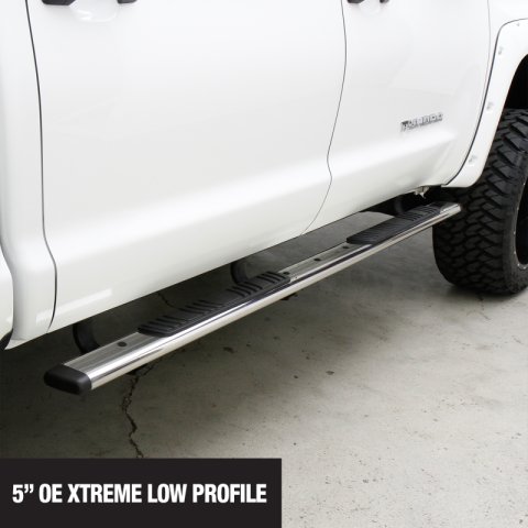 Go Rhino 05-20 Nissan Frontier 5in OE Xtreme Low Profile Complete Kit w/Sidesteps + Brkts (1x gor650080PS, 1x gor6843465)