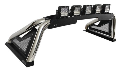 Go Rhino 14-19 Chevy 1500 LD (Classic) Sport Bar 2.0 Complete Kit w/Sport Bar+Retractable Light Mnt (1x gor911000PS, 1x gor960001T)