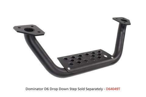 Go Rhino 19-20 Chevy 1500 Dominator Extreme D6 SideSteps Complete Kit w/SideStep + Brkts (1x gorD60087T, 1x gorD64049TK)