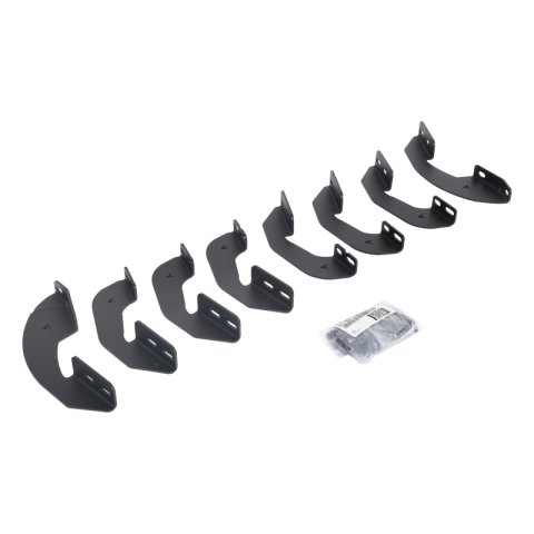 Go Rhino 07-21 Toyota Tundra Crew Max 4DR RB20 Slim Running Boards Kit (Incl. Brackets) - Tex. Blk (1x gor6944156, 1x gor69400087SPC)