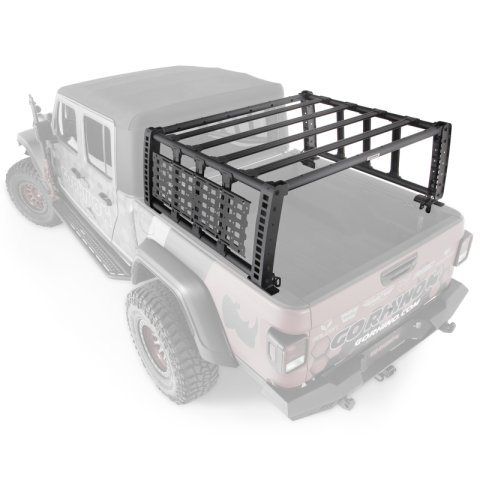 Go Rhino 19-21 Jeep Gladiator XRS Overland Xtreme Rack - Black (1x gor5950000T-01, 1x gor5950000T-02)