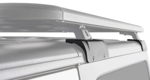 Rhino-Rack 07-18 Jeep Wrangler 2 Door SUV Heavy Duty RLT600 2 Bar Backbone Roof Rack - Black (Bundled Kit)